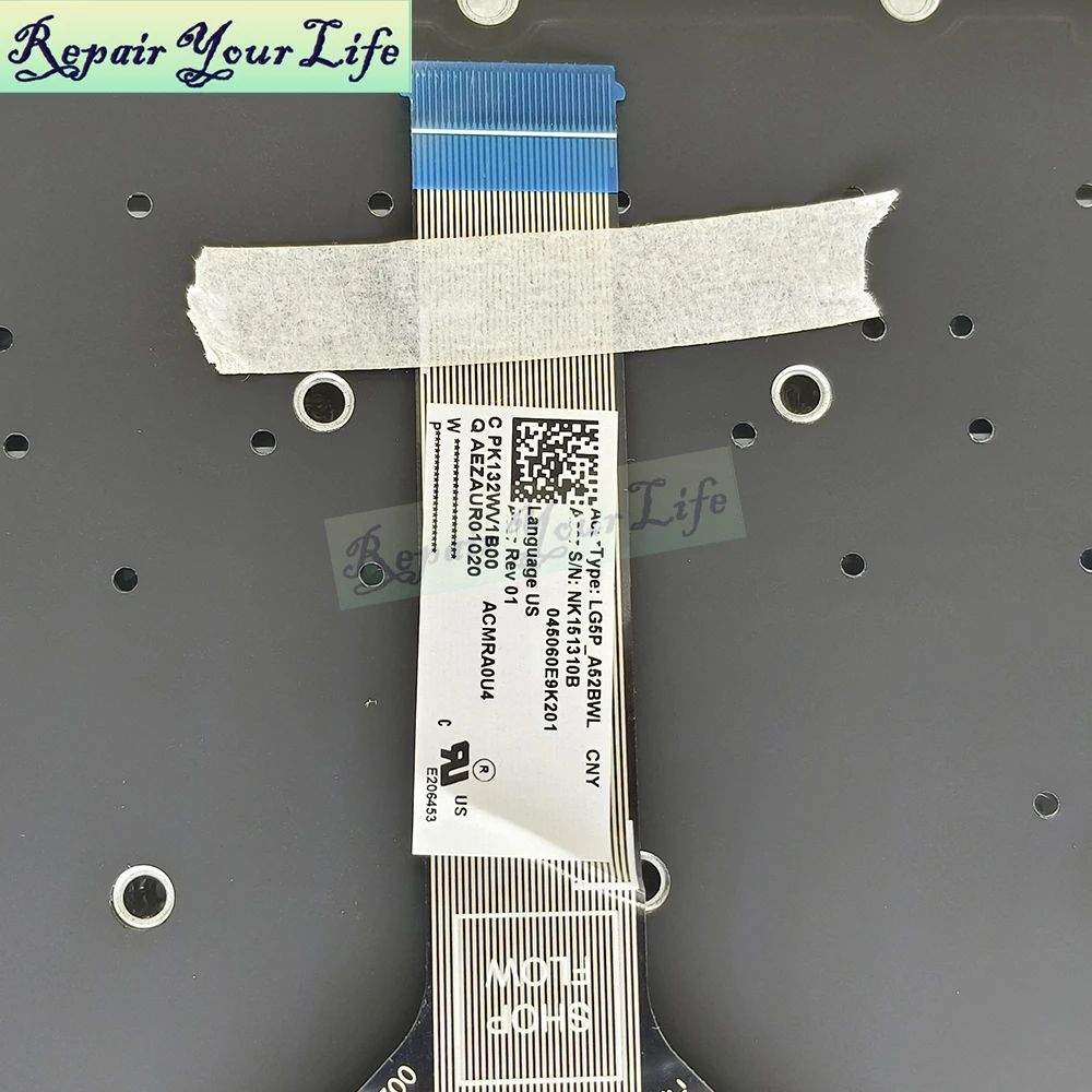 Teclado retroiluminado español latino LA para Acer Nitro 5 AN515-55 AN515-57 59F7 73X5 AN515-56 AN515-45 portátil para juegos RGB LG5P-A52BWL - imagen 5