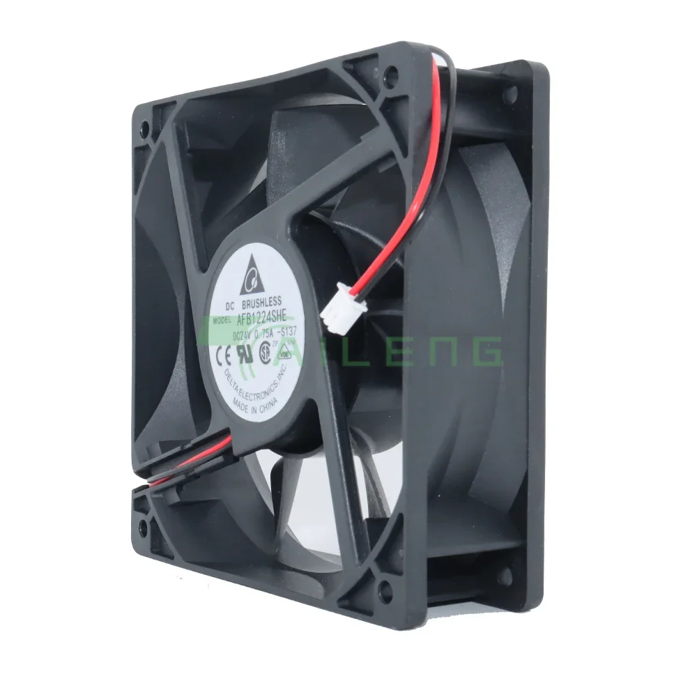 Nuevo para ventilador de 120mm AFB1224SHE 120x120x38mm 24V 0.75A doble rodamiento de bolas ventilador de refrigeración de gran volumen de aire - imagen 2