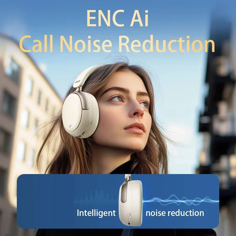 Acer ANC FIHI auriculares Bluetooth 5,4 48dB cancelación de ruido auriculares de Audio espacial de alta resolución con LDAC auriculares inalámbricos sobre la oreja - imagen 4