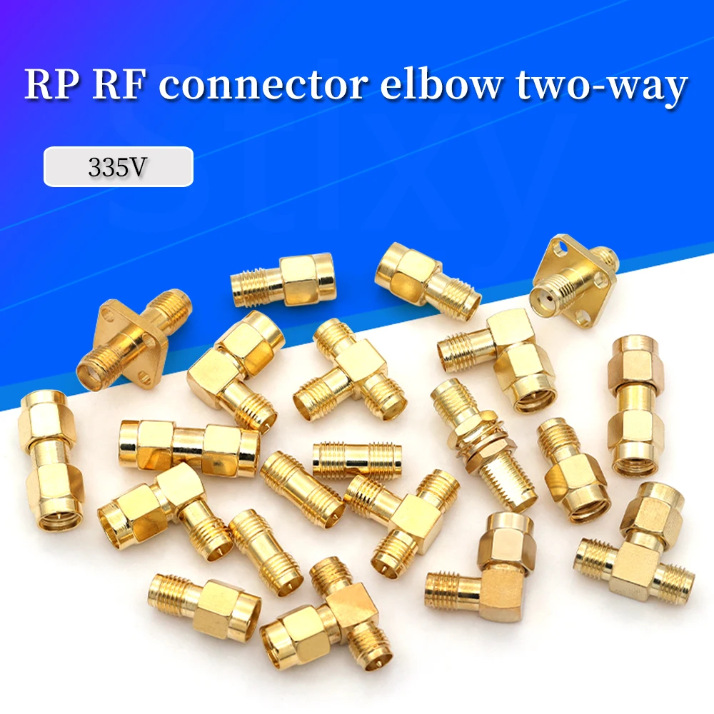 1/5/10 Uds conector SMA doble vía/doble inverso RPSMA-JJ KK JWK KKF KKY tornillo interior agujero interior/Pin interno adaptador tipo L