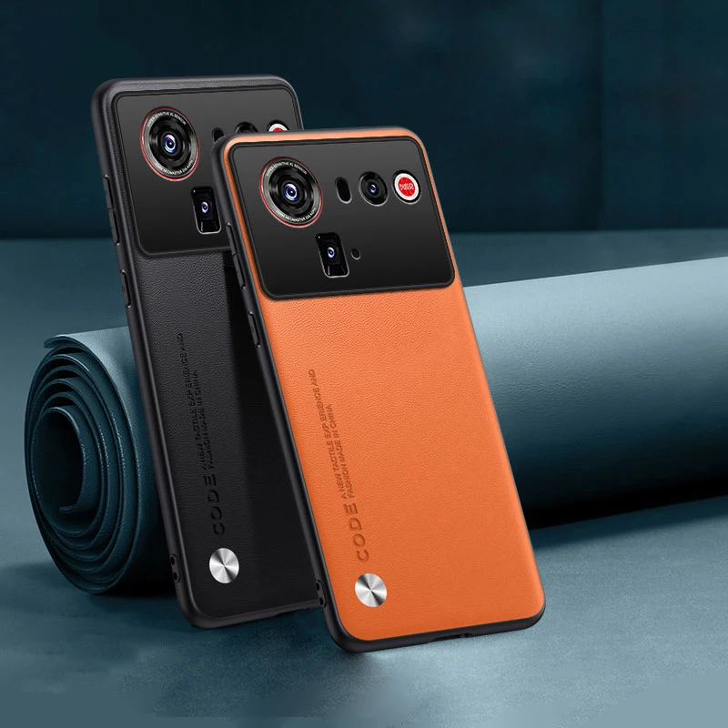 Funda rígida de protección de lente a prueba de golpes de cuero PU de primera calidad para ZTE Nubia Z80 Ultra NX741J 5G