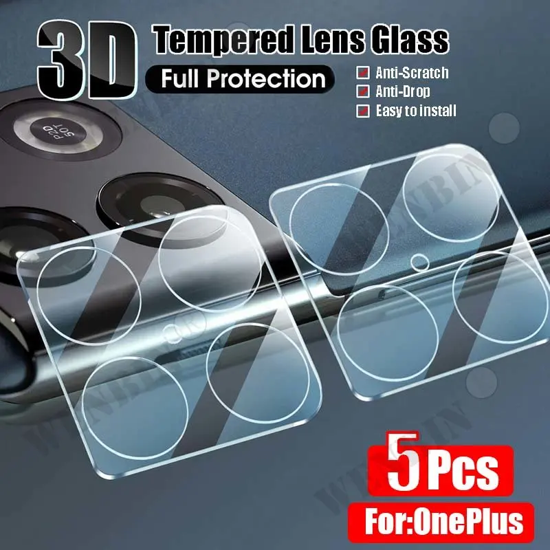 5 uds Protector de cámara 3D de vidrio para OnePlus 11 10 Pro Nord N200 N30 película protectora de lente de vidrio para OnePlus Nord CE 3 Lite - imagen 2