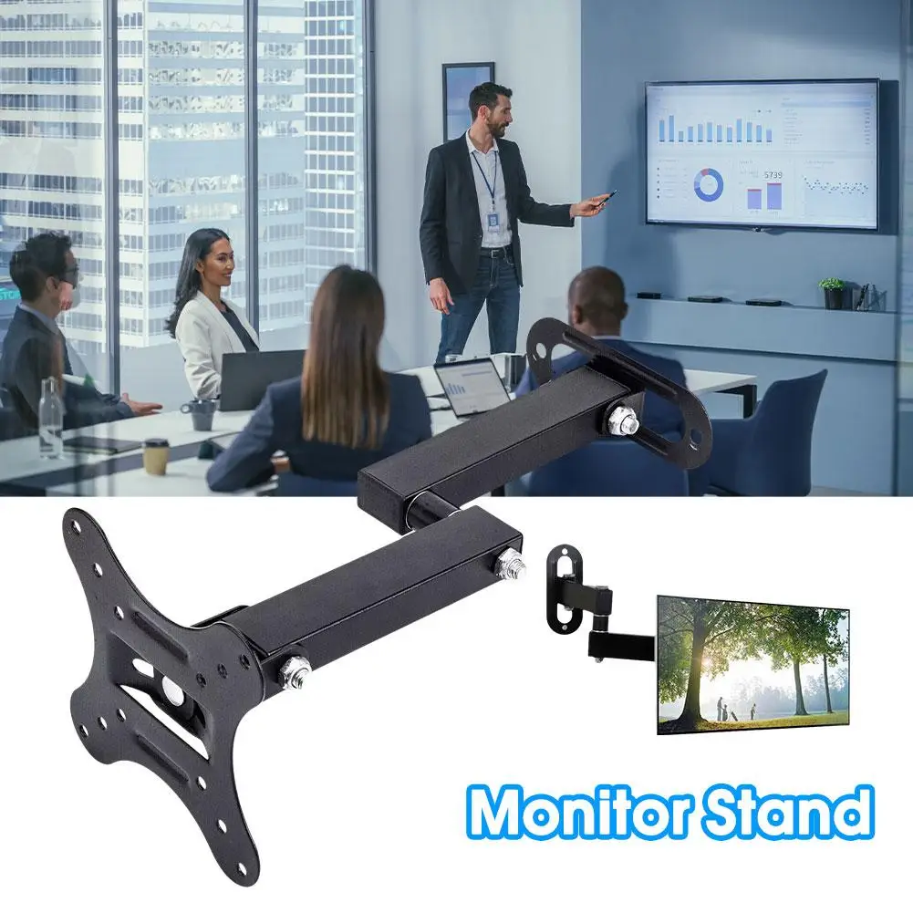 Soportes retráctiles universales para TV, soporte de montaje en pared para Monitor LCD de 10 a 27 pulgadas, soporte de expansión con tornillos - imagen 2