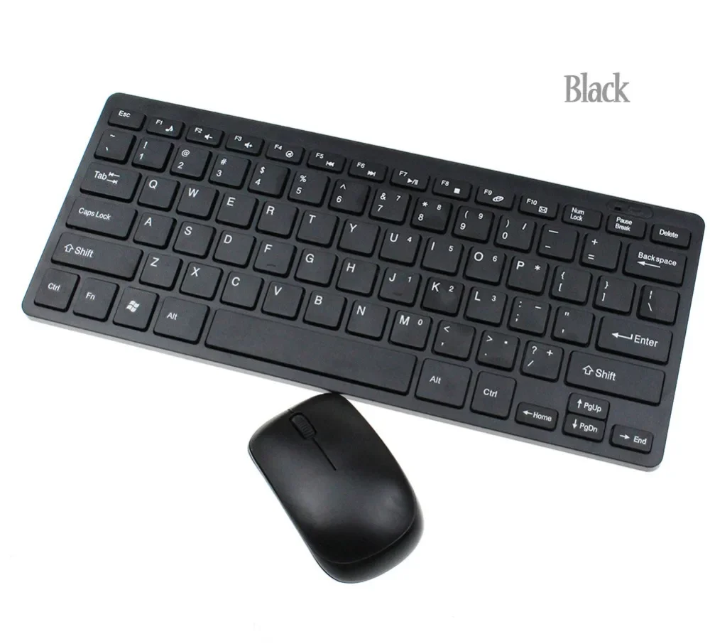 Venta caliente 2018 nuevo Ultra delgado mini 10 ''2.4 GHz teclado inalámbrico ratón Combos para PC portátil escritorio Oficina - imagen 2