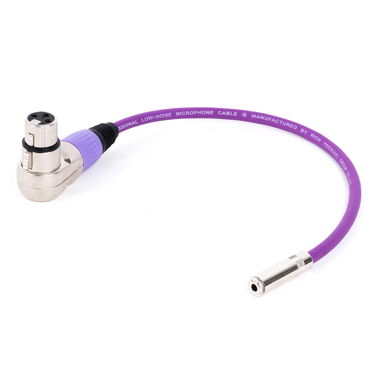 Guguo-conector hembra estéreo de 3,5mm a 3 pines XLR, Cable de ángulo recto para micrófonos de guitarra, etc., 0,3 M-30M, 1 piezas - imagen 4