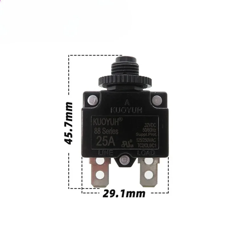 10 Uds KUOYUH serie 88 Protector de sobrecarga de disyuntor 3A 4A 5A 6A 7A 8A 9A 10A 11A 12A 13A 14A 15A 16A 17A 18A 19A 20A 25A - imagen 2