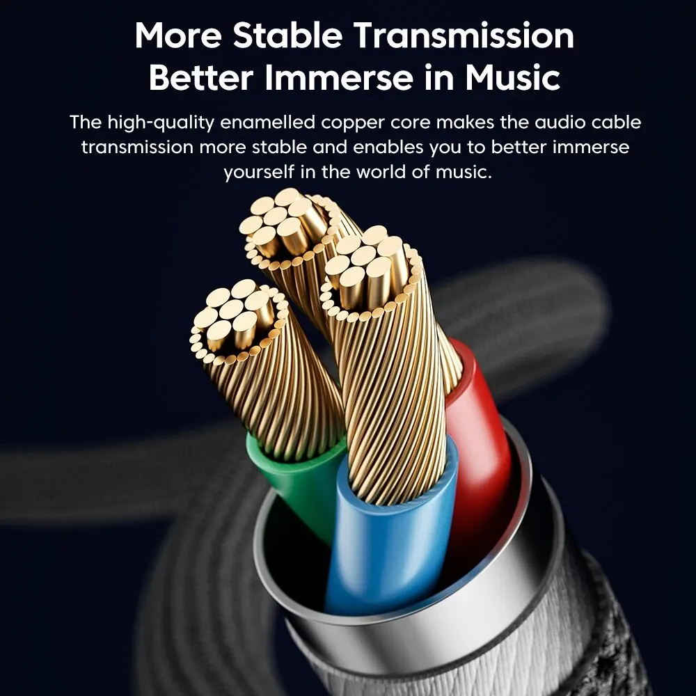 Toocki Audio-Cable auxiliar macho a hembra de 3,5mm, Conector de extensión de 4 polos para PC, teléfonos inteligentes, micrófonos, auriculares, altavoz, 3,5mm - imagen 4