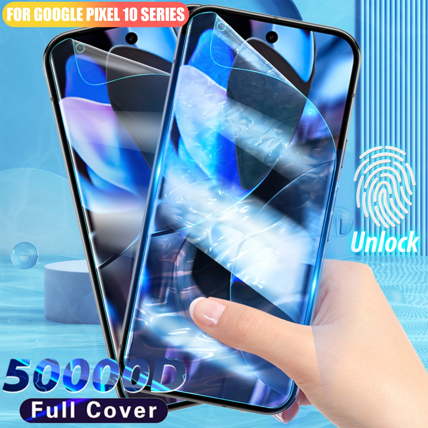Películas de hidrogel de TPU suave y transparente HD para Google Pixel 10/10 Pro/10Pro XL, Protector de pantalla antiarañazos de cobertura completa para Pixel10, 1-5 uds.