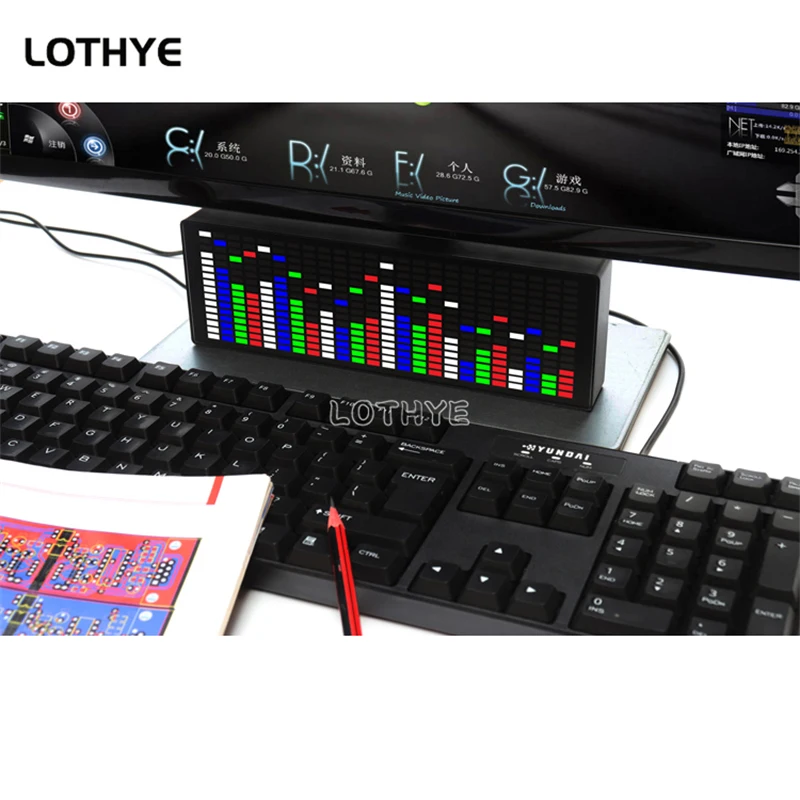 Placa amplificadora multimodo, indicador de nivel, medidor de VU, Control por voz, captación de espectro de música, reloj de ritmo, pantalla de Audio para coche, luz LED - imagen 2