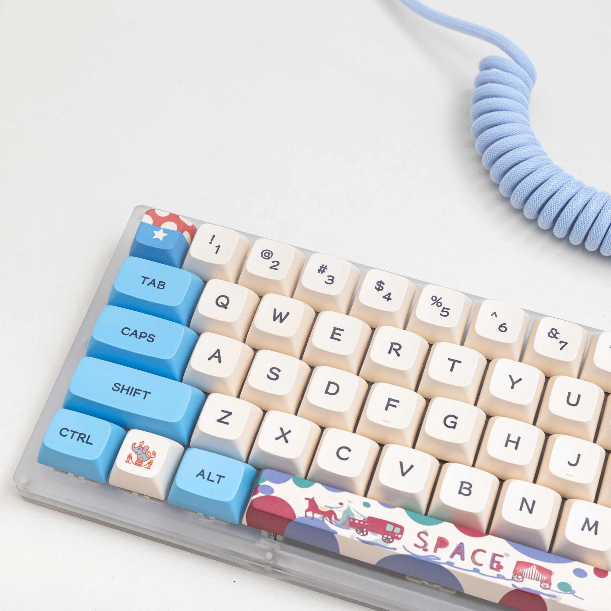 Teclas XDA GMK Circus 132 teclas/juego DYE-SUB PBT para teclado mecánico para juegos Cherry Mx Switch HI75 regalos para niñas - imagen 5