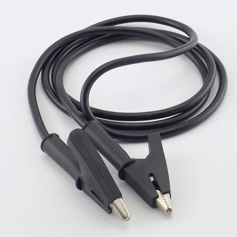 Pinzas de cocodrilo de doble cabezal, puente de cable, Clip de cable de cocodrilo, cables de cocodrilo DIY, prueba eléctrica de doble punta - imagen 4