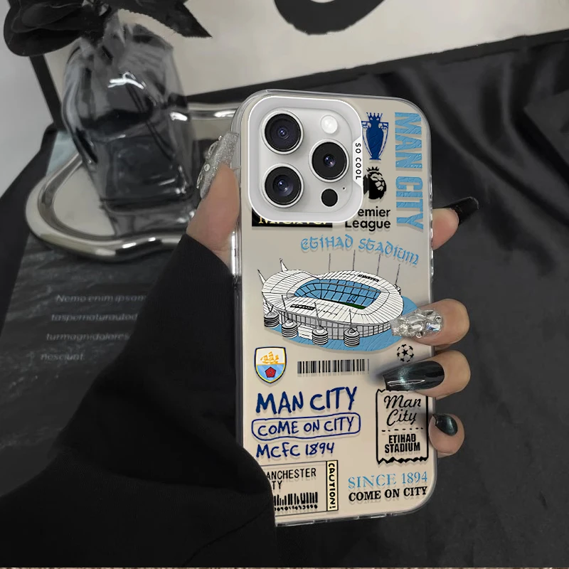 A-madrids-realss-P Funda esmerilada para iPhone 17 Air 16 E 15 14 Plus 13 12 Mini 11 Pro Max Hoja acrílica Cubierta de borde duro de silicona - imagen 4