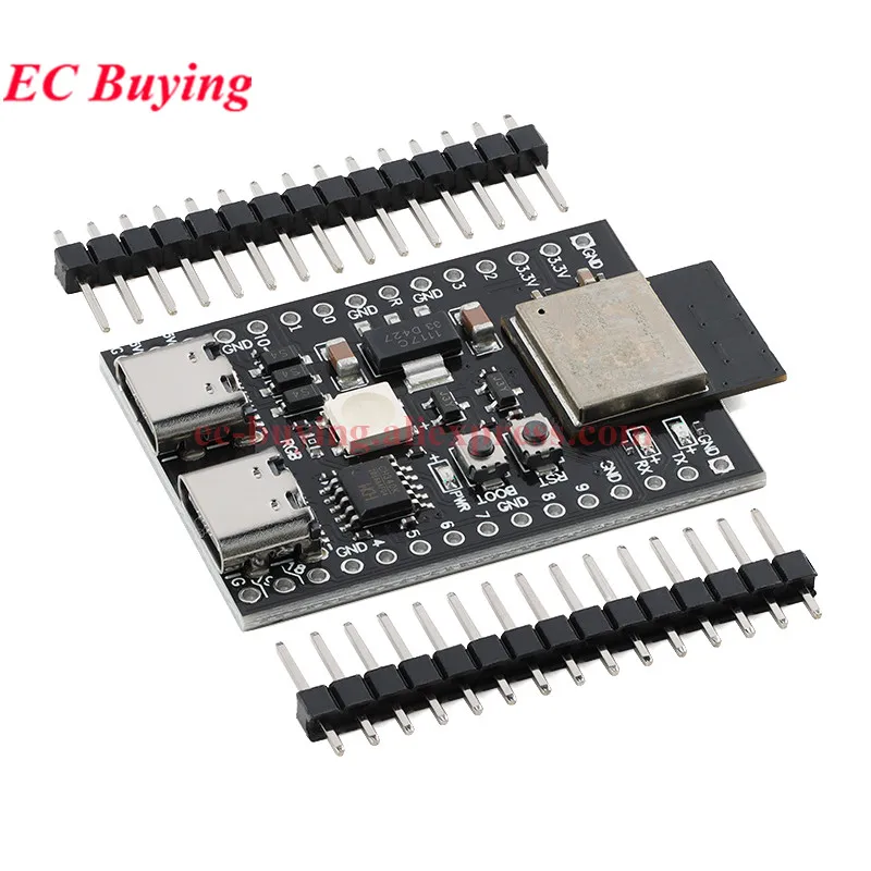 5 uds/1 unidad ESP32C3 ESP32-C3-MINI Placa de desarrollo Dual tipo C 2,4G Wi-Fi inalámbrico WIFI Bluetooth compatible Ble 5,0 módulo DevKitM-1 - imagen 4