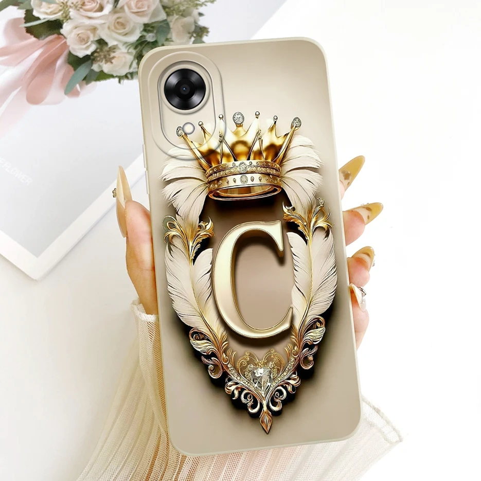 Para Oppo A17K funda CPH2471 Cool Crown Letters funda a prueba de golpes suave TPU funda de teléfono para Oppo A17 A 17 OppoA17 K funda trasera Fundas - imagen 4