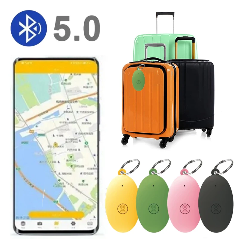 Mini GPS Tracker Bluetooth 5.0 Anti-Lost Device Pet Kids Bag Wallet Tracking For Ios Android Smart Tag Finder Locator Accessory