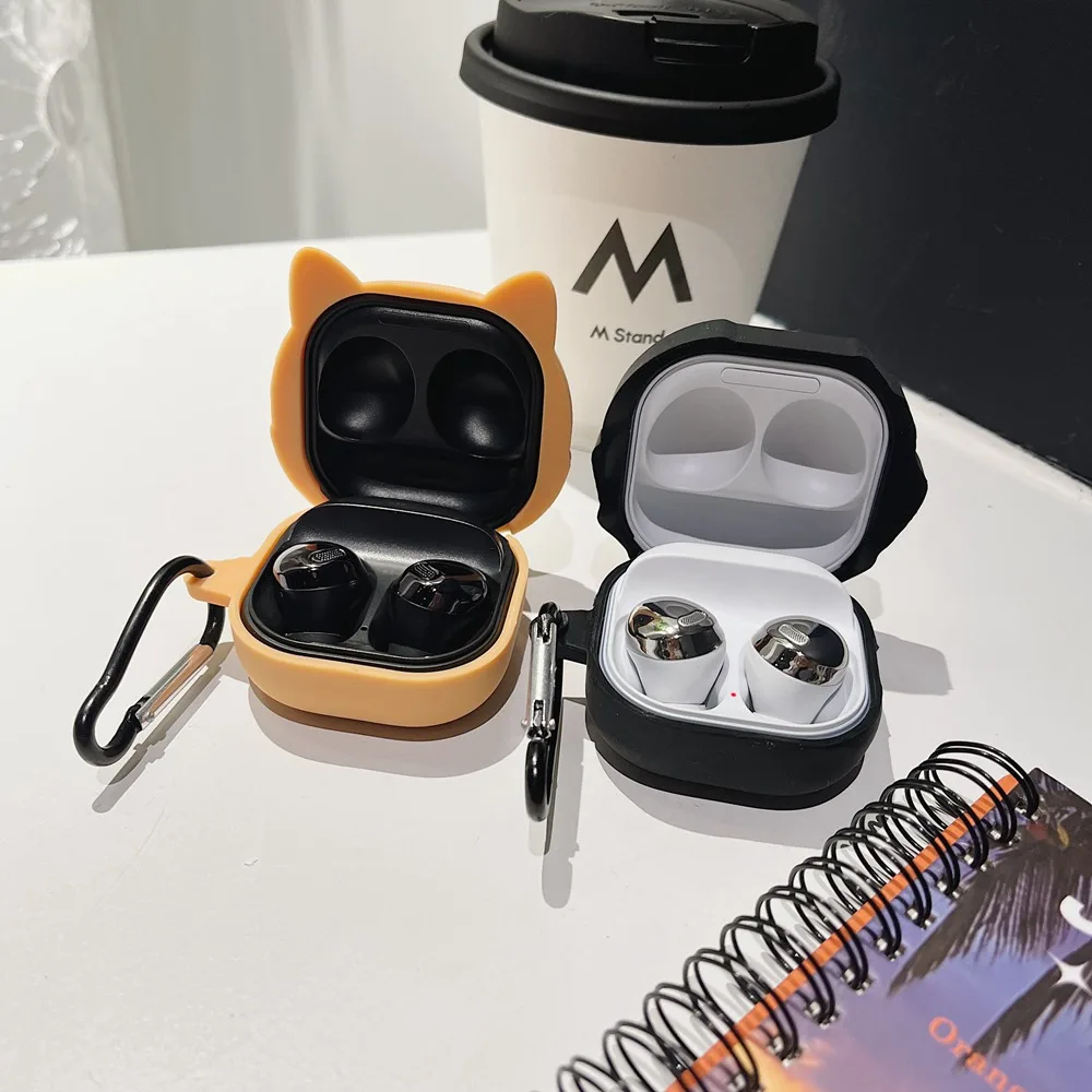 Para Galaxy Buds FE funda de silicona de dibujos animados para auriculares Samsung Galaxy Buds pro/Buds Live/Buds 2/Buds2 Pro cubierta de caja de carga - imagen 3