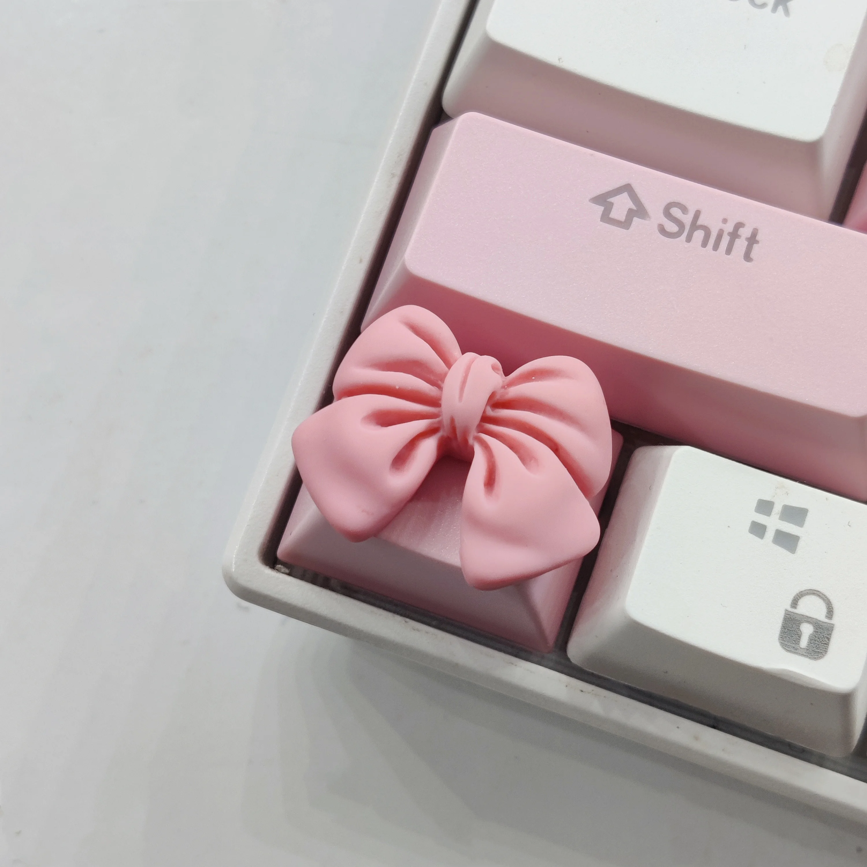 Ctrl-Tapa de tecla personalizada, 1.25U, amor, lazo rosa, cordero, suplemento de repuesto para teclado mecánico - imagen 5