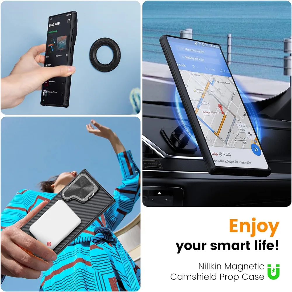 Nillkin-funda magnética para Samsung Galaxy S24 Ultra, carcasa para Samsung Galaxy S24 Plus/S24, con soporte - imagen 5