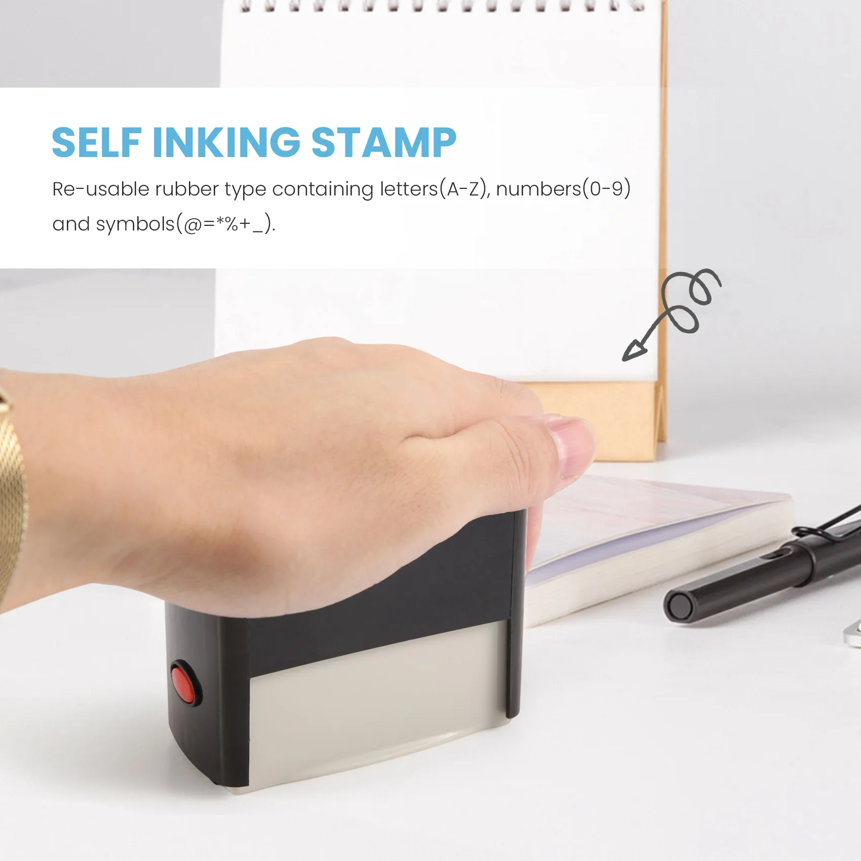 Juego de sellos ng súper calientes personalizado DIY nombre comercial número dirección impresión sello de goma con pinza