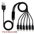 Micro USB 1 to 6