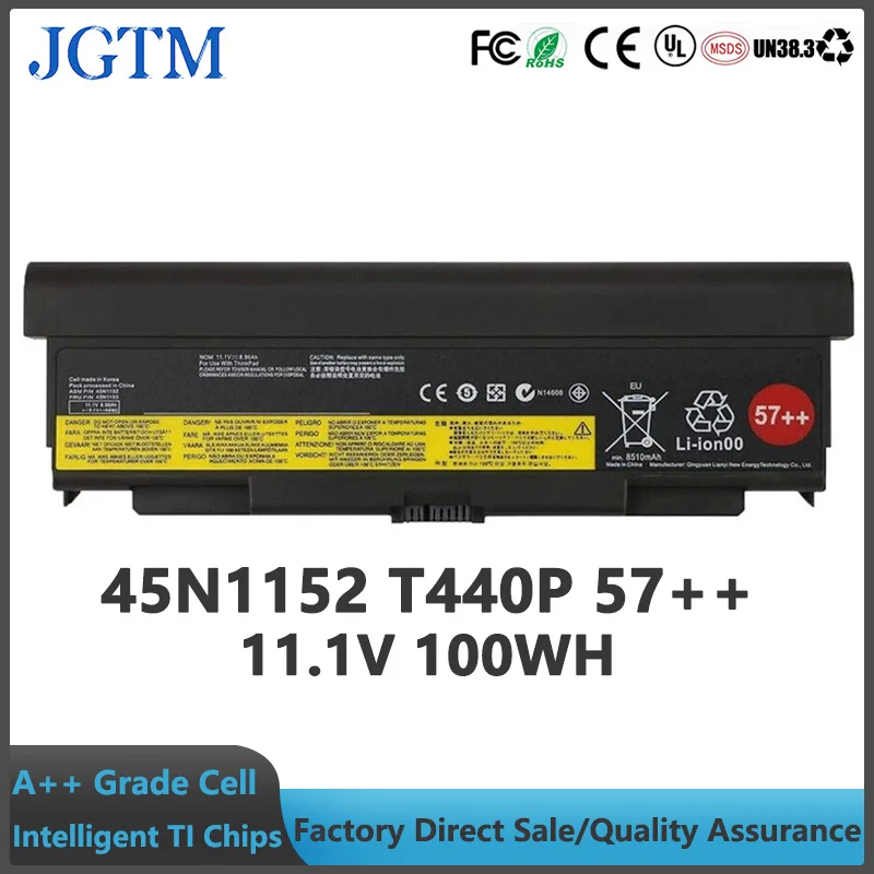 45N1152 T440P 57++ 11,1 V 100Wh batería del ordenador portátil para Lenovo ThinkPad T440P W540 L540 L440 W541 T540P 0c52864 - imagen 2