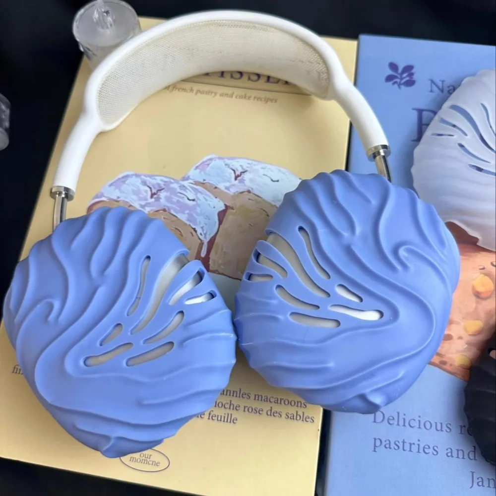 Wave para AirPod Max 1/2 generación funda protectora para auriculares carcasa dura de resina anticolisión mate semitransparente esmerilado - imagen 3