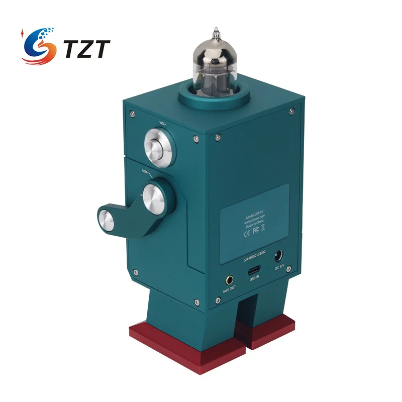 TZT xDuoo DM-01 Decodificador de audio cibernético en forma de robot Bluetooth5.4 Mini amplificador de auriculares HiFi Compatible con Windows/Linux - imagen 5