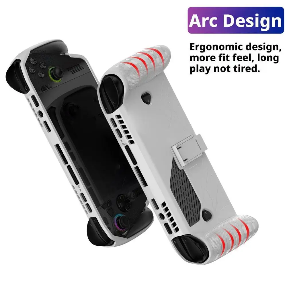 Funda protectora de TPU para ROG para Xbox Ally X, funda protectora antideslizante y anticaída para consola de juegos con soporte, accesorios de juego - imagen 5