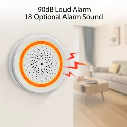 ONENUO Sirena Zigbee – Alarma Inteligente con Batería y Alertas