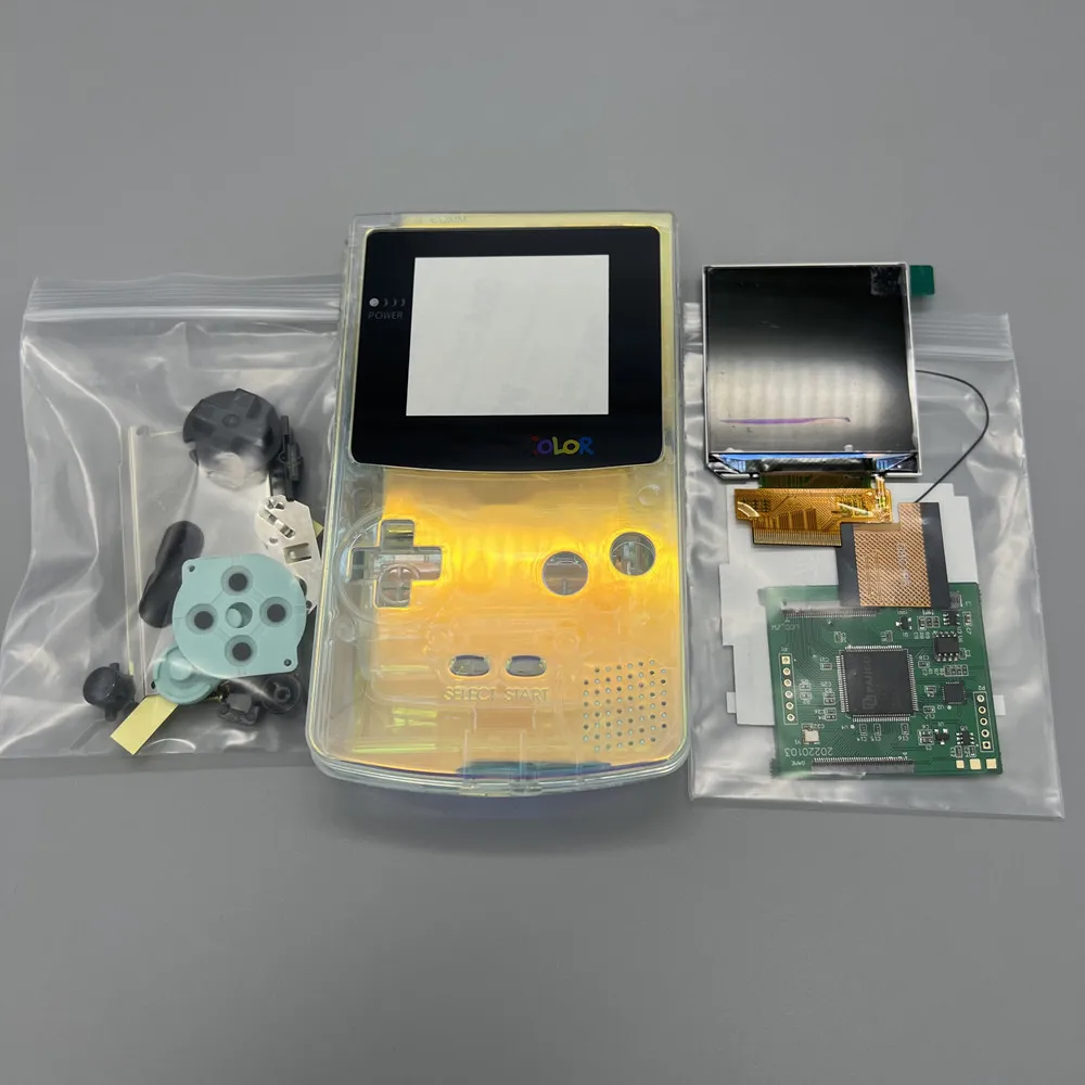 Pantalla LCD de alto brillo de 2,45 pulgadas, carcasa nueva para Gameboy Color GBC, tamaño Original - imagen 2