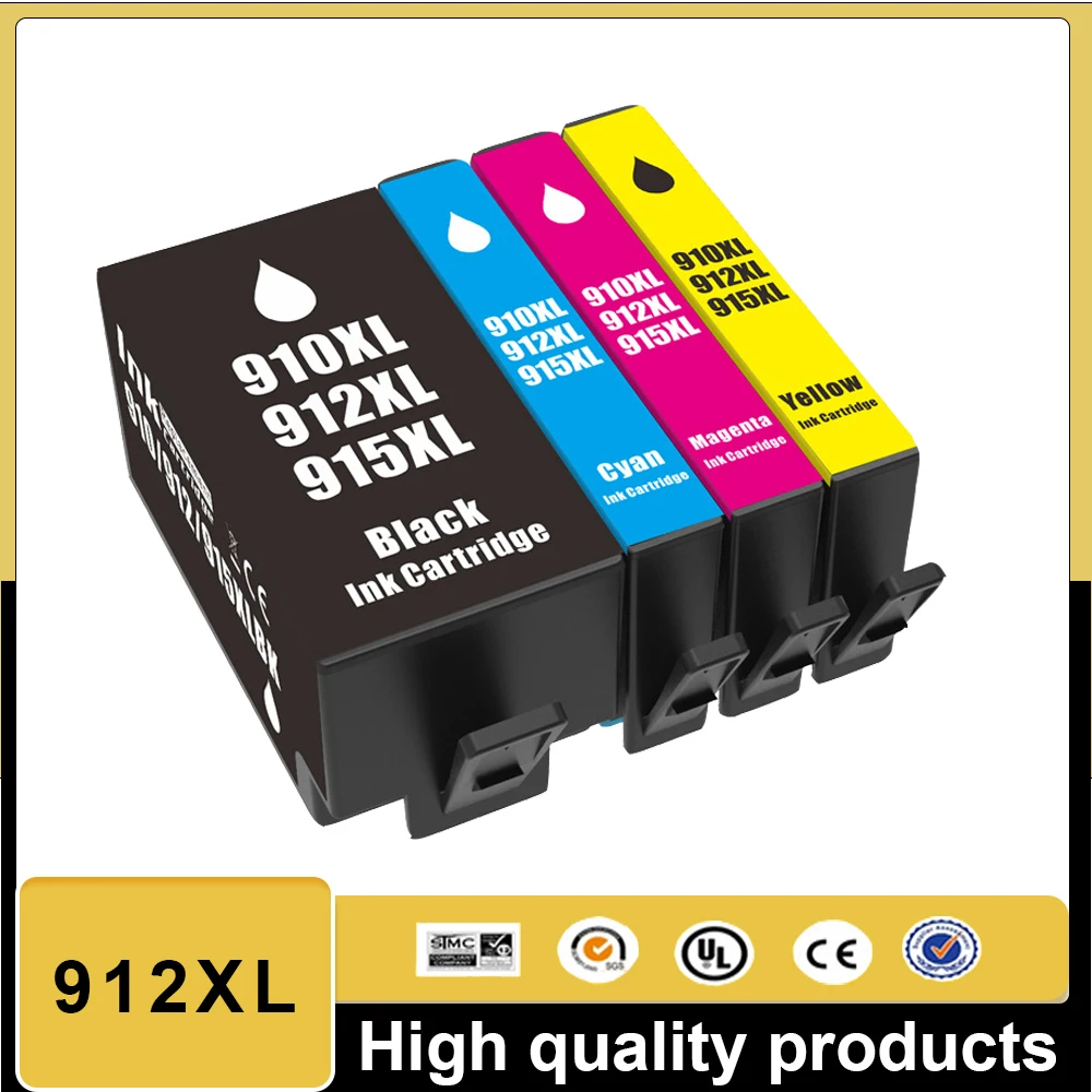 Compatible con cartucho de tinta compatible con hp 912xl 912 para impresora hp OfficeJet Pro 8020 8022 8023 8024 8025 8026 8028 8035