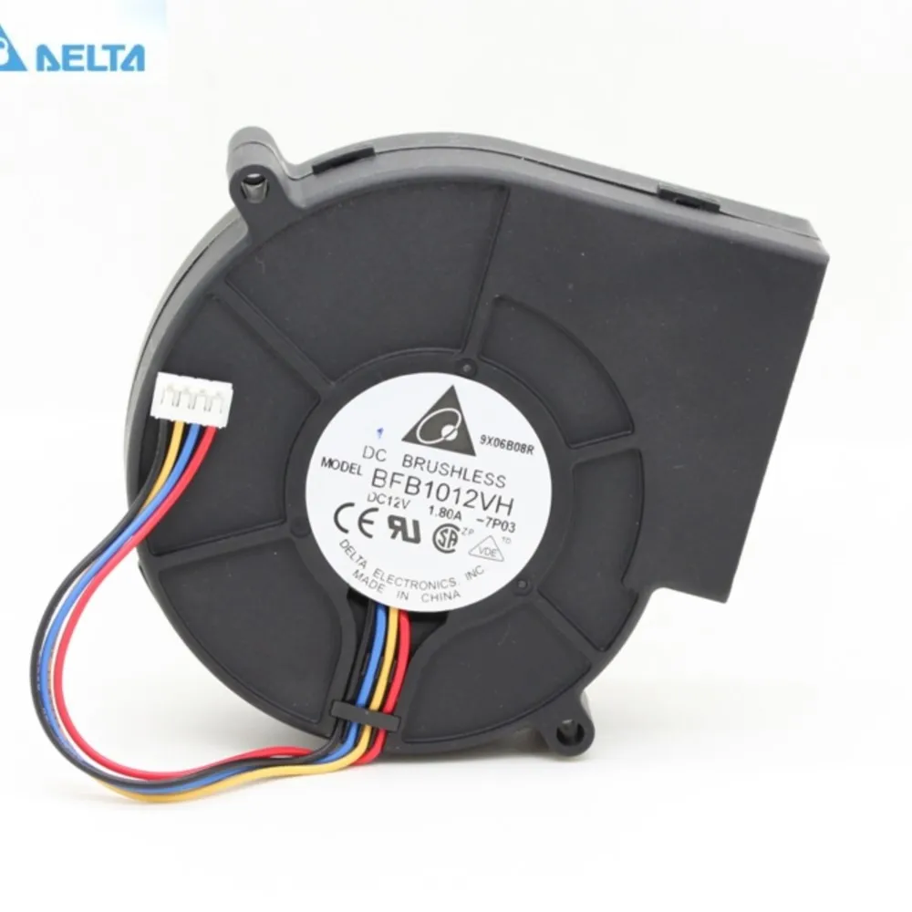 SXDOOL BFB1012VH 9733 soplador 12V 1.8A 5300RPM PWM Turbo ventilador centrífugo para servidor e industria DELL PE860 R200