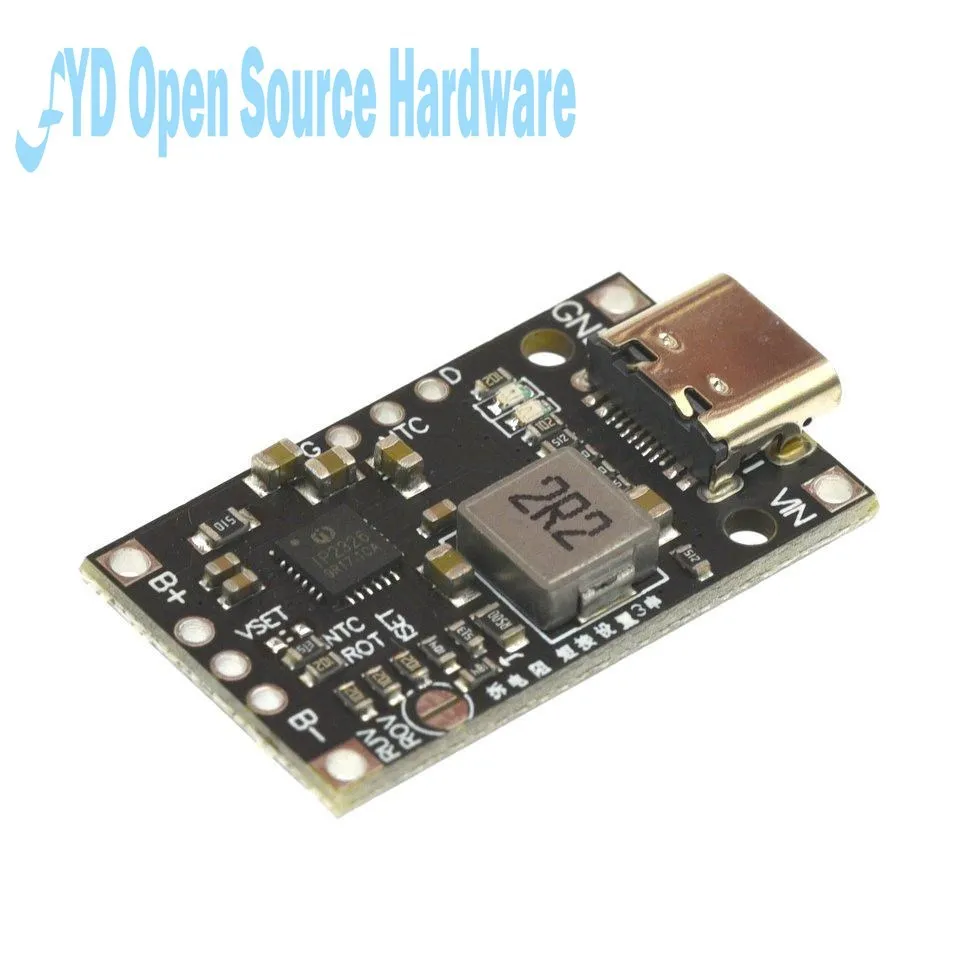2S 3S tipo C USB BMS 15W 8,4 V 12,6 V 1.5A batería de litio Módulo de carga con soporte equilibrado carga rápida con indicador - imagen 2