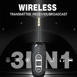 Transmisor y receptor Bluetooth 5,4 LE515 3 en 1, modo de transmisión LC3 actualizado, adaptador de Audio inalámbrico portátil para kit de TV y coche