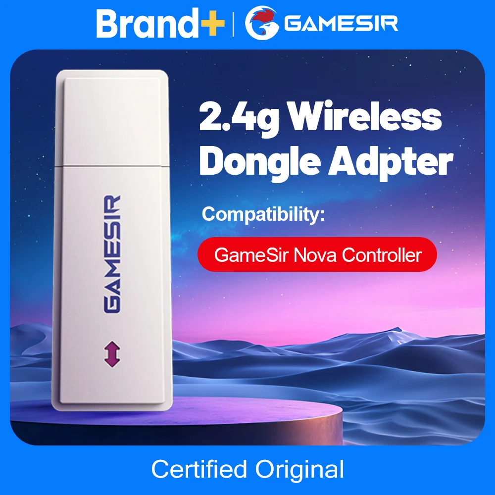 Receptor de controlador GameSir Nova Dongle 2,4G para Plug and Play para adaptador nova T4n