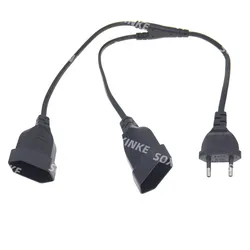 Adaptador Doble Schuko CEE7/16 – Divisor Macho Hembra