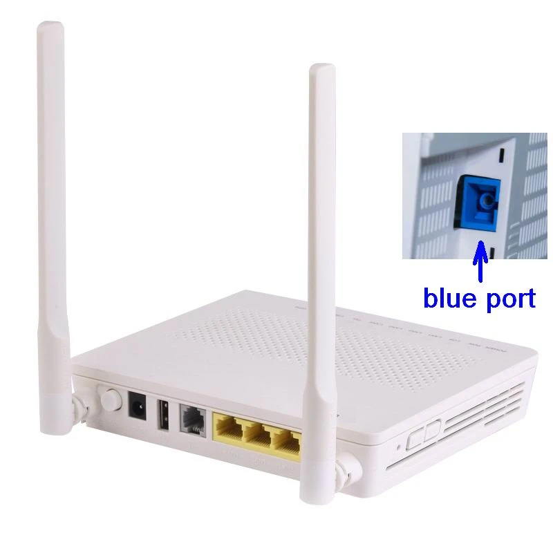 Enrutador de módem HG8145V5 EPON ONU GPON ONU XPON 5V5, Puerto azul, Firmware en inglés con WIFI, nuevo - imagen 3