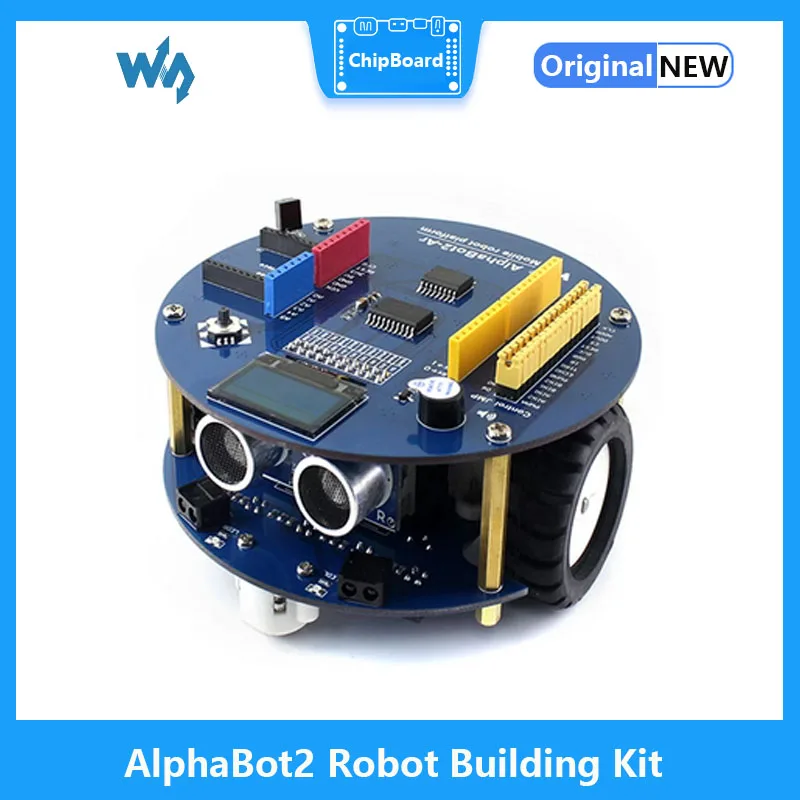 Kit de construcción de robot Waveshare AlphaBot2 basado en la versión original BBC micro:bit, o micro:bit V2, o solo accesorios