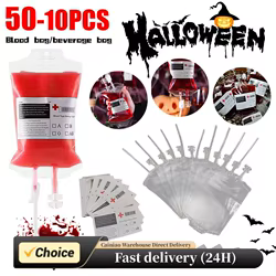 Bolsa de Sangre para Beber – Accesorio Halloween y Cosplay Vampiro