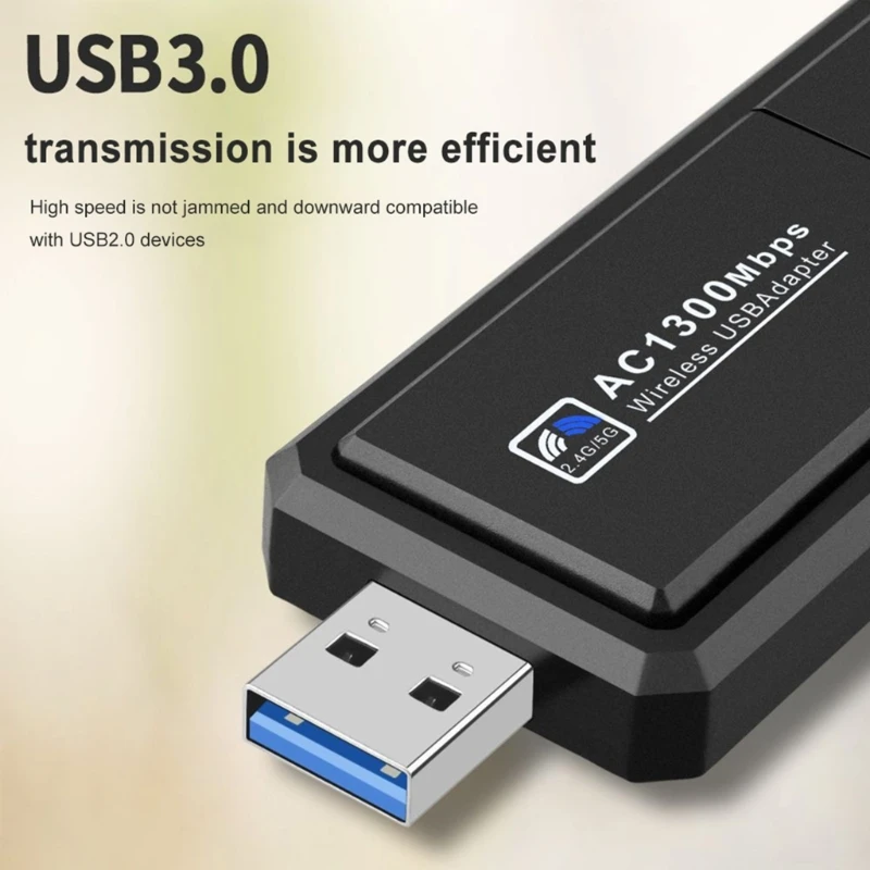 Adaptador Wi-fi AX5400 tarjeta de red USB Wifi 5 2,4G 5G 6G WiFi Dongle para ordenadores de sobremesa portátil Windows 10 11 controlador gratis - imagen 3