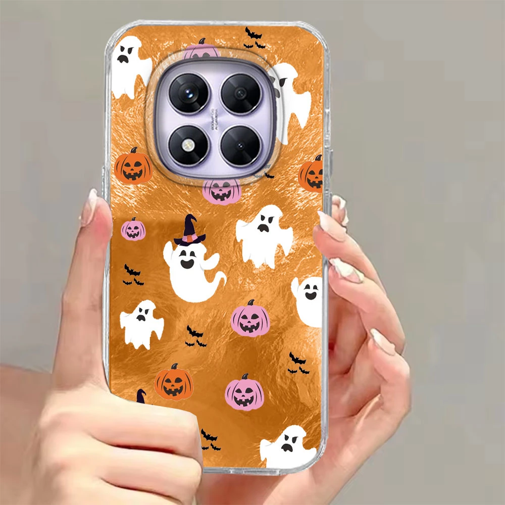 Funda de teléfono con elementos de Halloween de calabaza fantasma para Xiaomi Redmi Note 15 14 13 12 11 11S 10 10S 9 Pro 9A 13C 14C A3 A3X 9C A1 - imagen 2