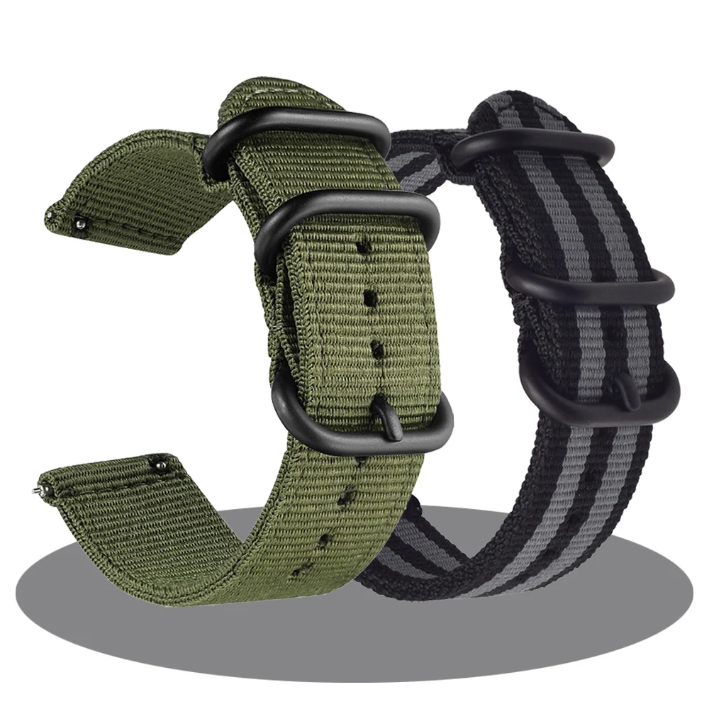 Correa de reloj de 20mm para Samsung Galaxy Active 1, 2, 40mm, 44mm/Gear, Correa deportiva para Galaxy Watch SM-R810, 42m/3, correa de nailon de 41mm