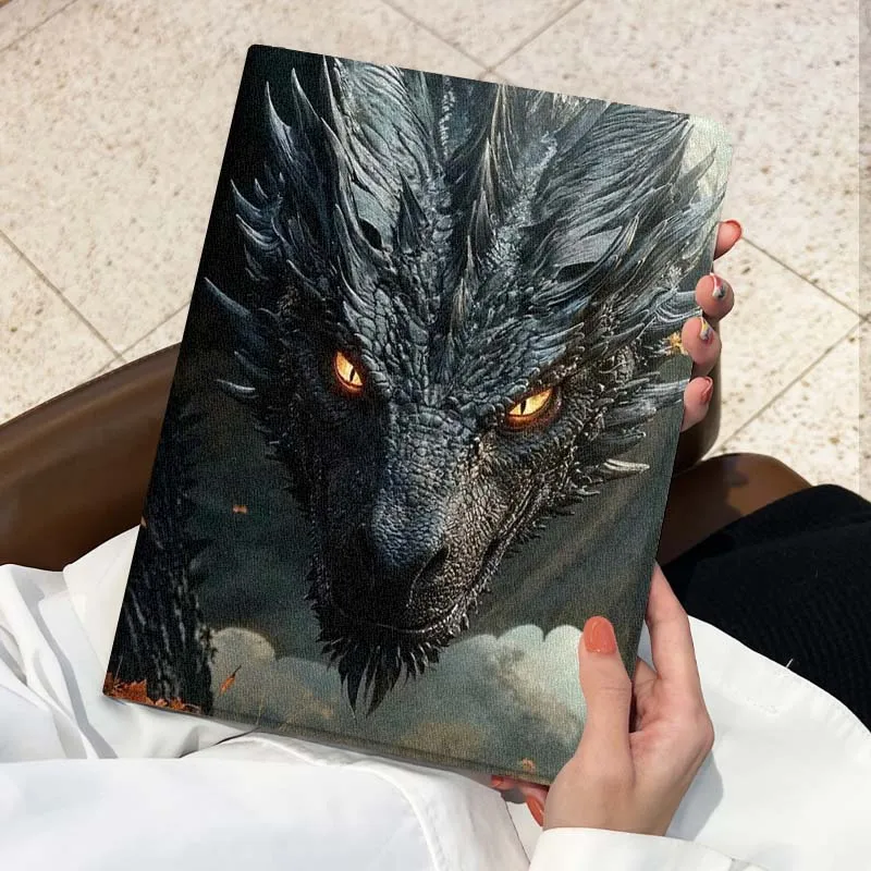 Dragón feroz dominante para Xiaomi Redmi Mi Pad 2 4 5 6 6s 7 8 11 12,5 12,4 11,2 8,7 SE Pro Plus Max funda para tableta