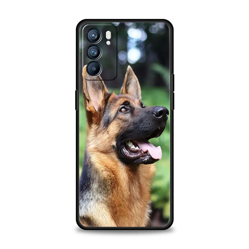 Beauty German Shepherd Dog Case For Oppo Reno14 Reno13 Reno12 11 F 10 Find X5 X9 Pro A54 5G A53 A52 A9 A78 4G A79 A80 A98 Cover - imagen 2