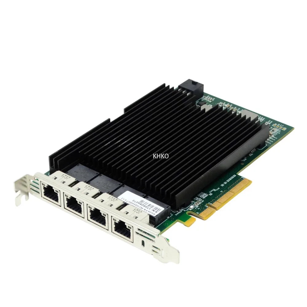 01KM586 para SiIicom PE310G4I40EU-T PE310G4I40EU X540-T4 Tarjeta Ethernet de cuatro puertos de 10 Gigabit compatible con operación sin disco