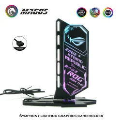 Soporte Vertical GPU RGB AURA ROG para Chasis PC