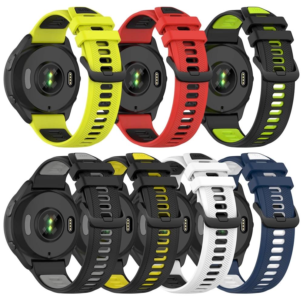 Correa de silicona deportiva para reloj Garmin Forerunner 965, accesorios de pulsera para Forerunner 955 Solar 945 LTE 935 745 - imagen 3