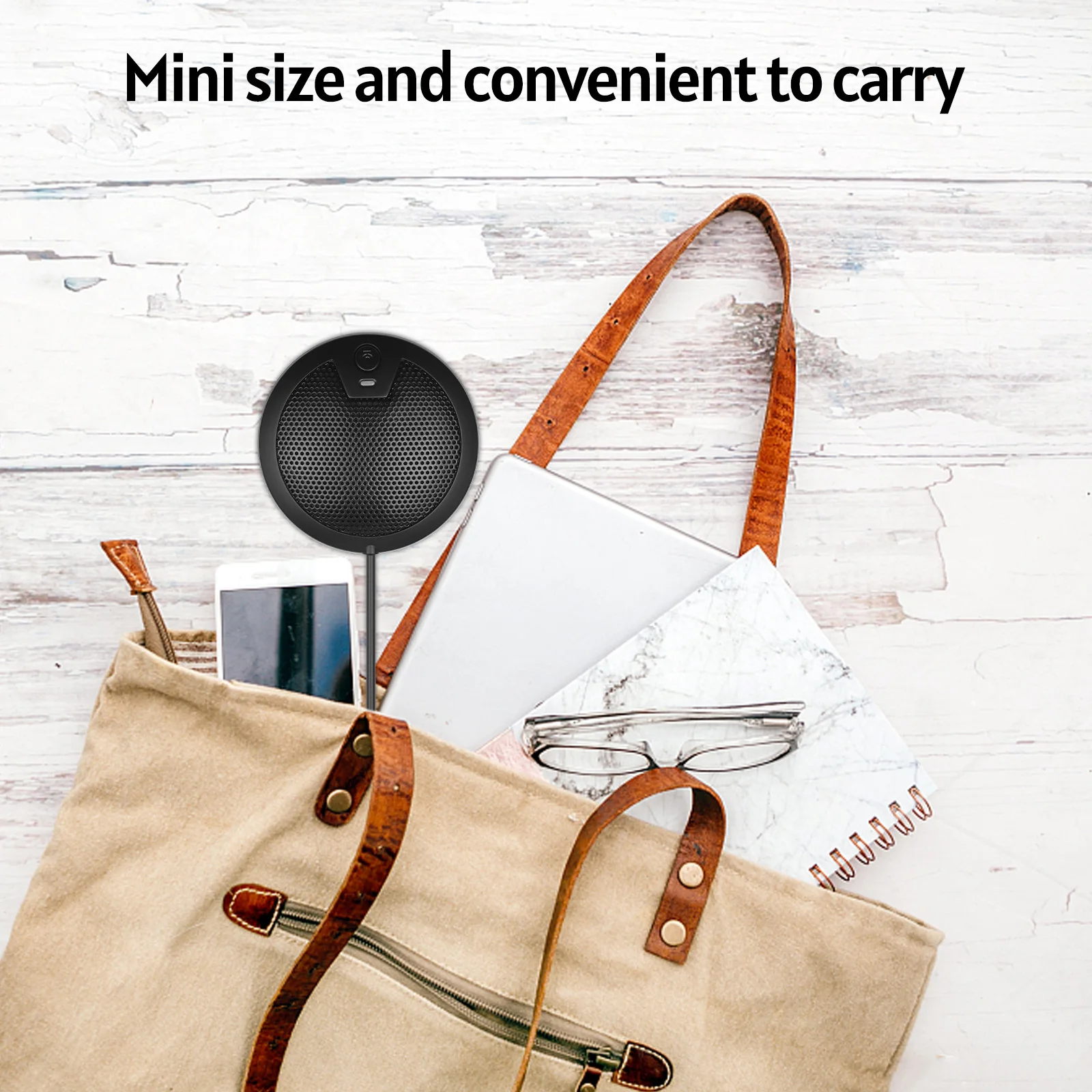 Micrófono USB 360 °   Micrófono omnidireccional con cable de 2 m para videoconferencia en computadora Enseñanza en línea Grabación de videojuegos - imagen 3