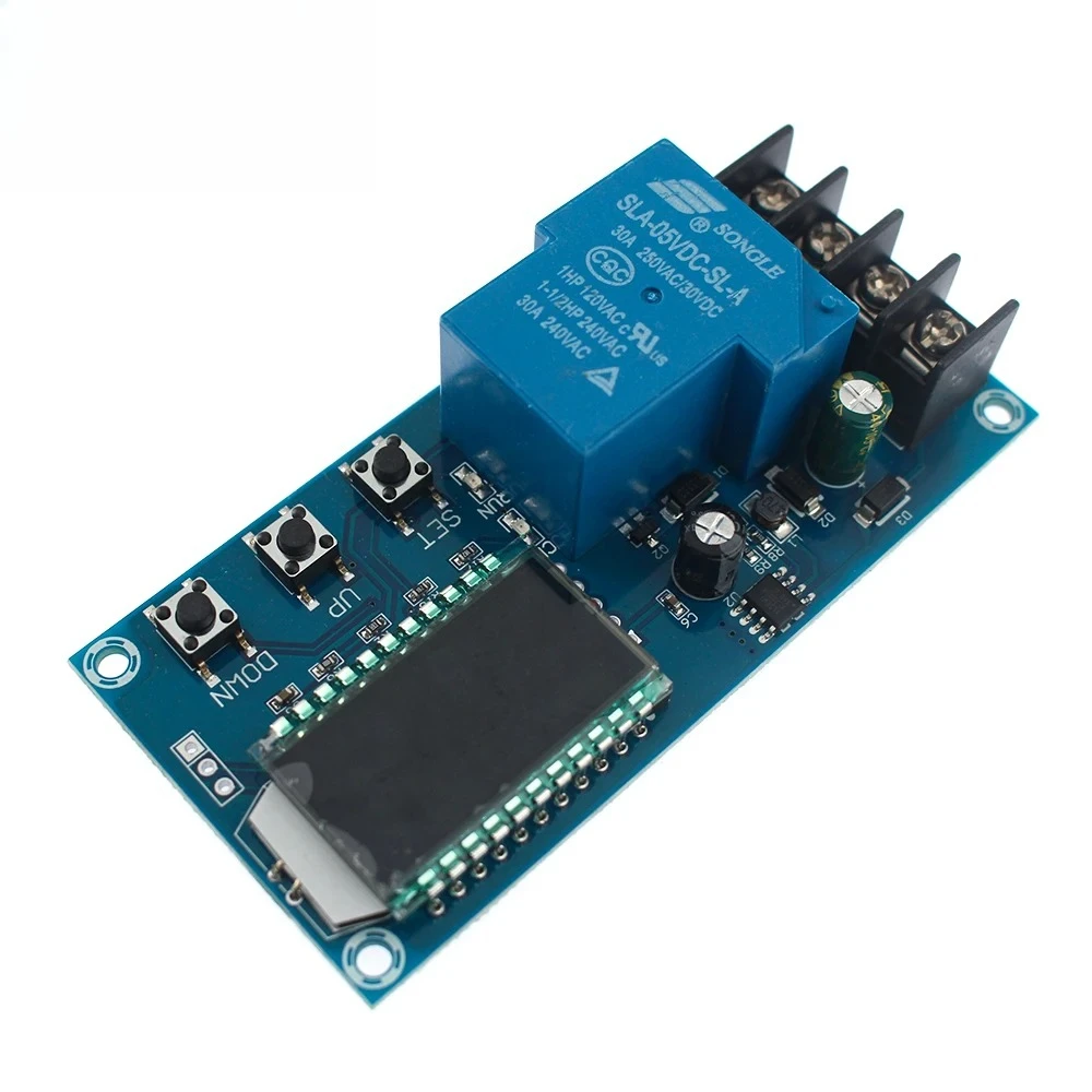Módulo de Control de carga XY-L30A DC 6-60V 30A, placa de protección contra sobrecarga de batería de almacenamiento, interruptor de tiempo del cargador con pantalla LCD - imagen 2