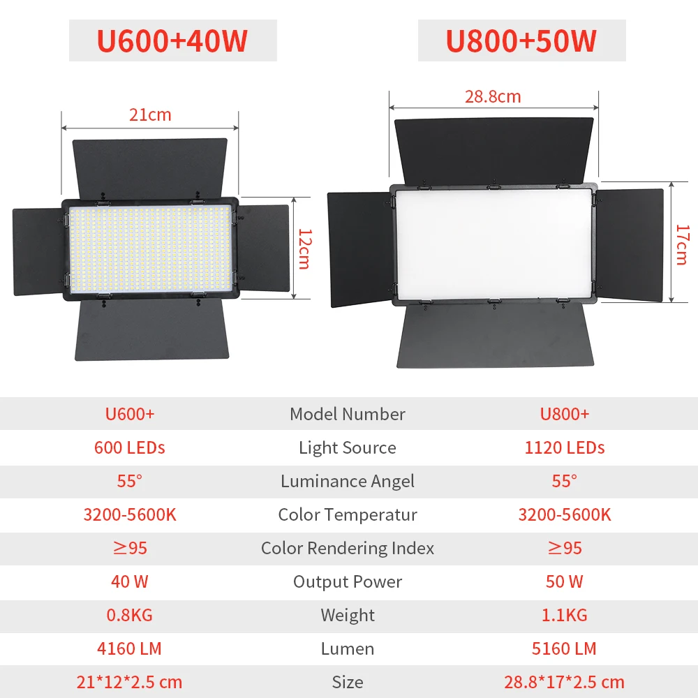 Lámpara LED de estudio fotográfico 3200-5600K, Panel de luz de relleno de vídeo, iluminación de fotografía con trípode para transmisión en vivo, Youtube, Tiktok, Volg - imagen 2
